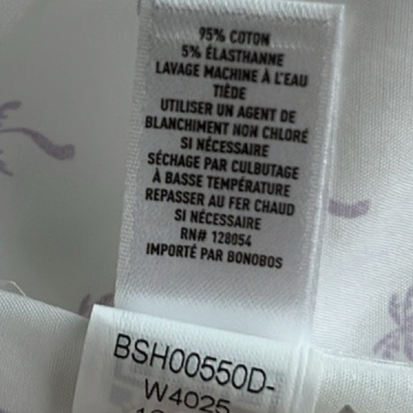 🆕 Bonobos Standard Fit Purple Palm Trees Dress Shirt Long Sleeve Button 16.5/34 - Picture 5 of 6